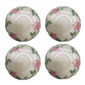 Franciscan Desert Rose 4 Saucers, 2 Bread Plates